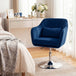 Velvet Accent Chair 60cm Wide With Adjustable Height - Velmora