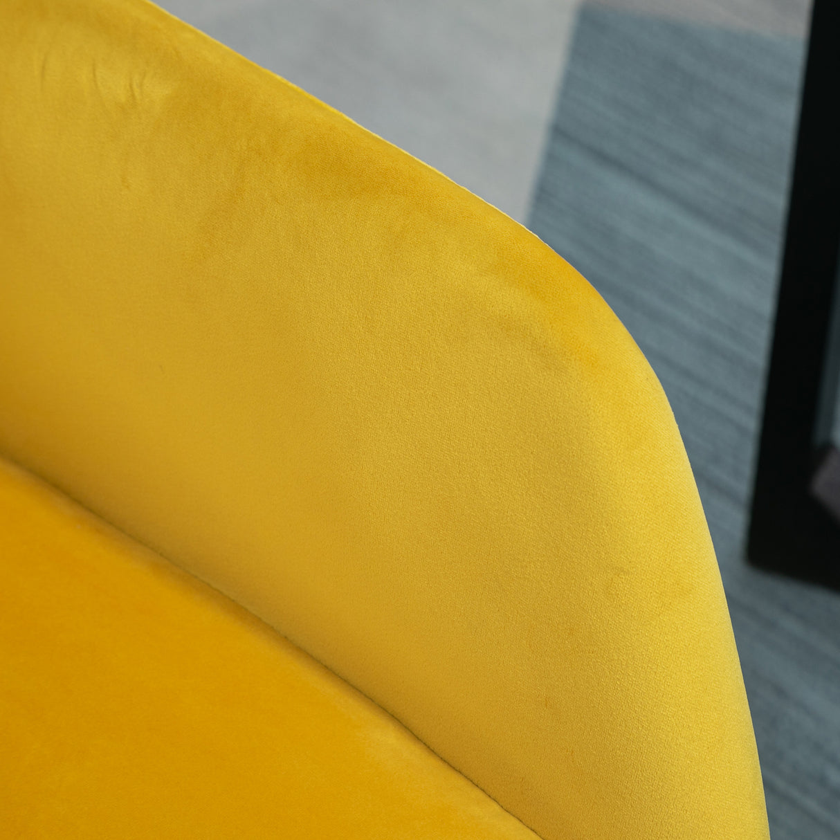 Velvet Accent Chair 60cm Wide With Metal Base in Set Of 2 - Velmora