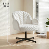 Velvet Accent Chair 64.5cm Wide With Metal Base - Velmora