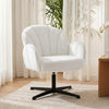 Velvet Accent Chair 64.5cm Wide With Metal Base - Velmora