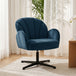Velvet Accent Chair 64.5cm Wide With Metal Base - Velmora