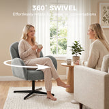 Velvet Accent Chair 64.5cm Wide With Metal Base - Velmora