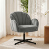 Velvet Accent Chair 64.5cm Wide With Metal Base - Velmora