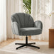 Velvet Accent Chair 64.5cm Wide With Metal Base - Velmora