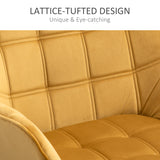 Velvet Accent Chair 64cm Wide With Wooden Legs - Velmora