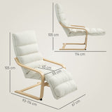 Velvet Accent Chair 67cm Wide With Adjustable Footrest - Velmora