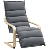 Velvet Accent Chair 67cm Wide With Adjustable Footrest - Velmora