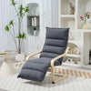 Velvet Accent Chair 67cm Wide With Adjustable Footrest - Velmora