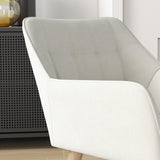Velvet Accent Chair 67cm Wide With Wooden Legs in Set Of 2 - Velmora