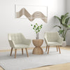Velvet Accent Chair 67cm Wide With Wooden Legs in Set Of 2 - Velmora