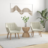 Velvet Accent Chair 67cm Wide With Wooden Legs in Set Of 2 - Velmora