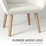 Velvet Accent Chair 67cm Wide With Wooden Legs - Velmora