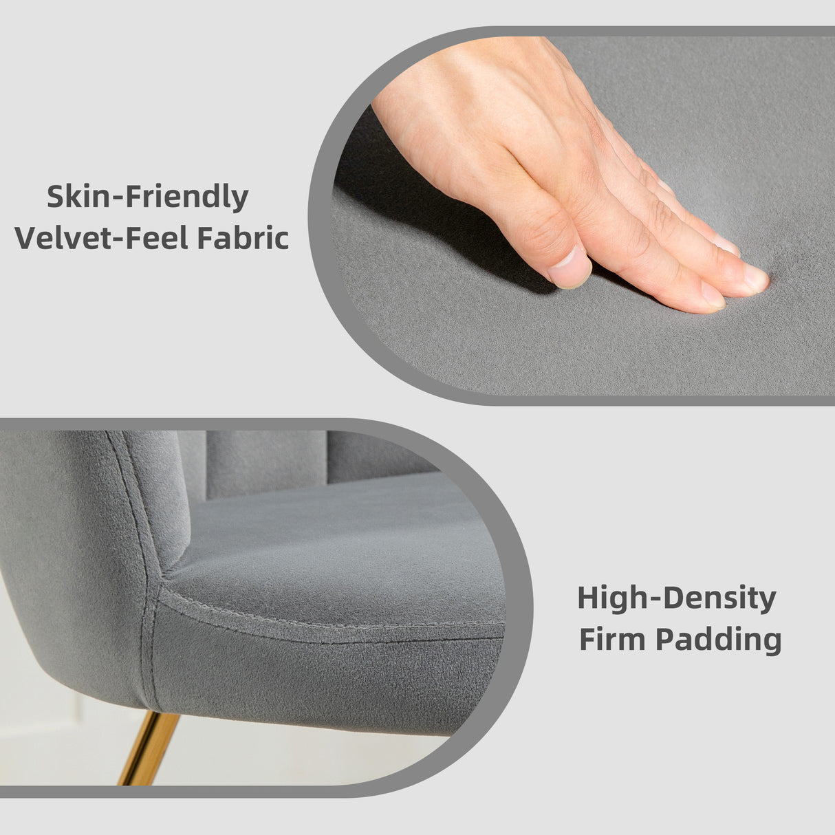 Velvet Accent Chair 69cm Wide Lotus Petal Design - Velmora