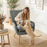 Velvet Accent Chair 71cm Wide - Velmora