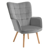 Velvet Accent Chair 71cm Wide - Velmora