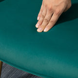 Velvet Accent Chair 71cm Wide With Ottoman - Velmora