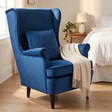 Velvet Accent Chair 75cm Wide - Velmora