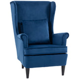 Velvet Accent Chair 75cm Wide - Velmora