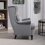 Velvet Accent Chair 75cm Wide - Velmora