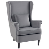 Velvet Accent Chair 75cm Wide - Velmora