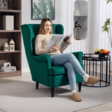 Velvet Accent Chair 75cm Wide - Velmora