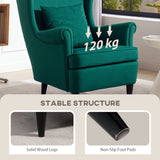 Velvet Accent Chair 75cm Wide - Velmora