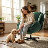 Velvet Accent Chair 76cm Wide - Velmora