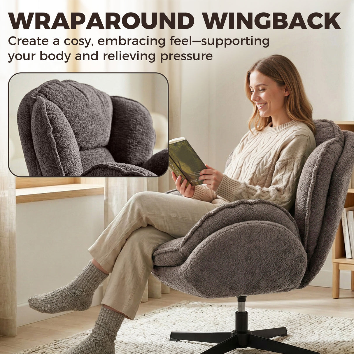 Velvet Accent Chair 76cm Wide - Velmora