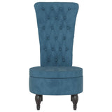 Velvet Accent Chair High Back Button Design - Vantage Home