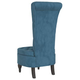 Velvet Accent Chair High Back Button Design - Vantage Home