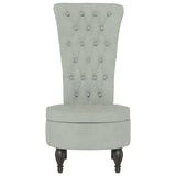 Velvet Accent Chair High Back Button Design - Vantage Home