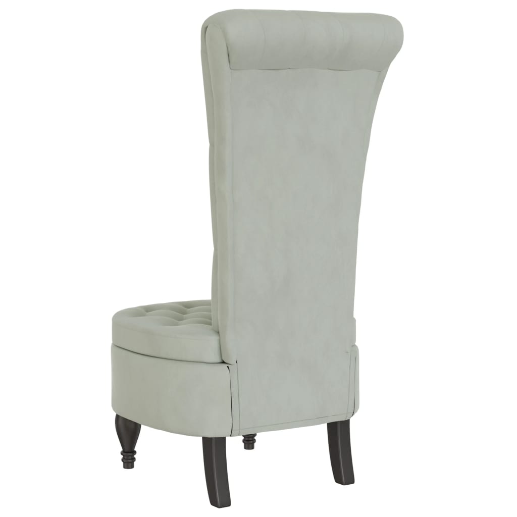 Velvet Accent Chair High Back Button Design - Vantage Home