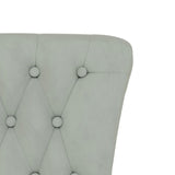 Velvet Accent Chair High Back Button Design - Vantage Home