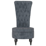 Velvet Accent Chair High Back Button Design - Vantage Home