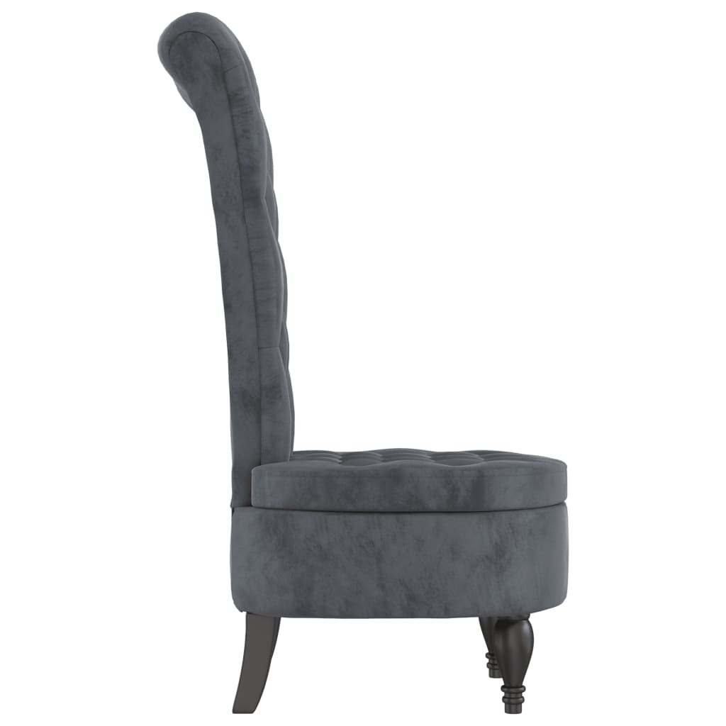 Velvet Accent Chair High Back Button Design - Vantage Home