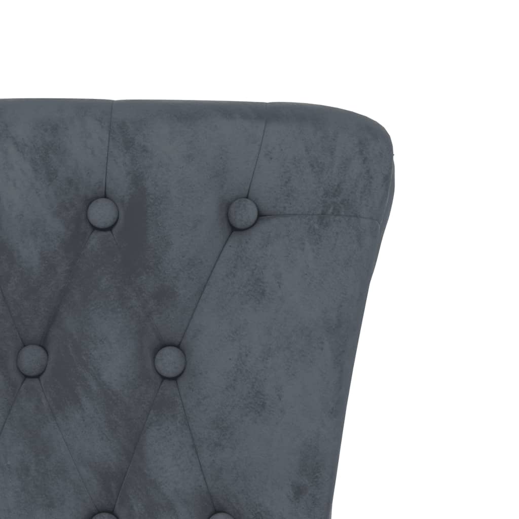 Velvet Accent Chair High Back Button Design - Vantage Home