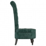 Velvet Accent Chair High Back Button Design - Vantage Home