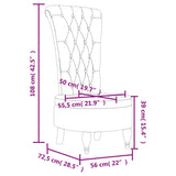 Velvet Accent Chair High Back Button Design - Vantage Home