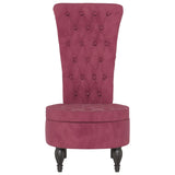 Velvet Accent Chair High Back Button Design - Vantage Home