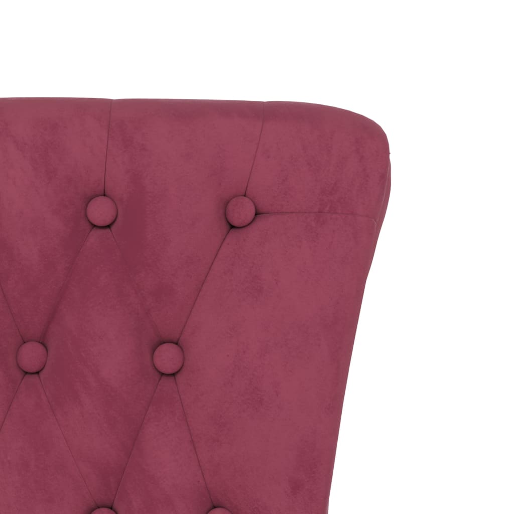 Velvet Accent Chair High Back Button Design - Vantage Home