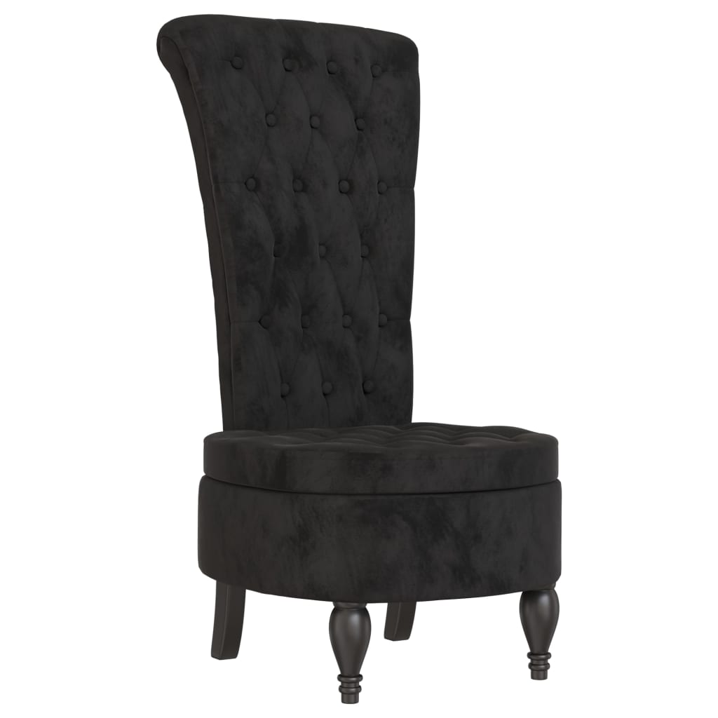 Velvet Accent Chair High Back Button Design - Vantage Home