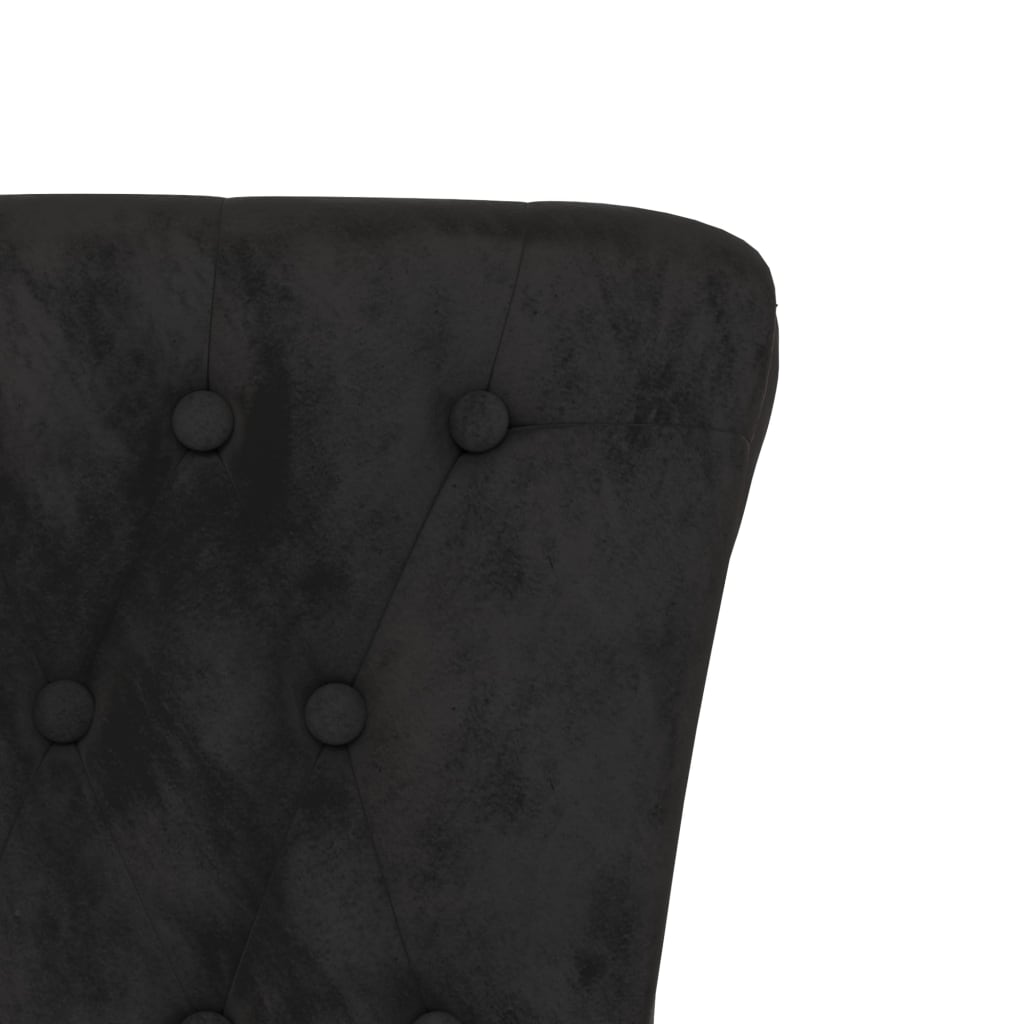 Velvet Accent Chair High Back Button Design - Vantage Home