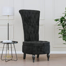 Velvet Accent Chair High Back Button Design - Vantage Home