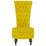 Velvet Accent Chair High Back Button Design - Vantage Home