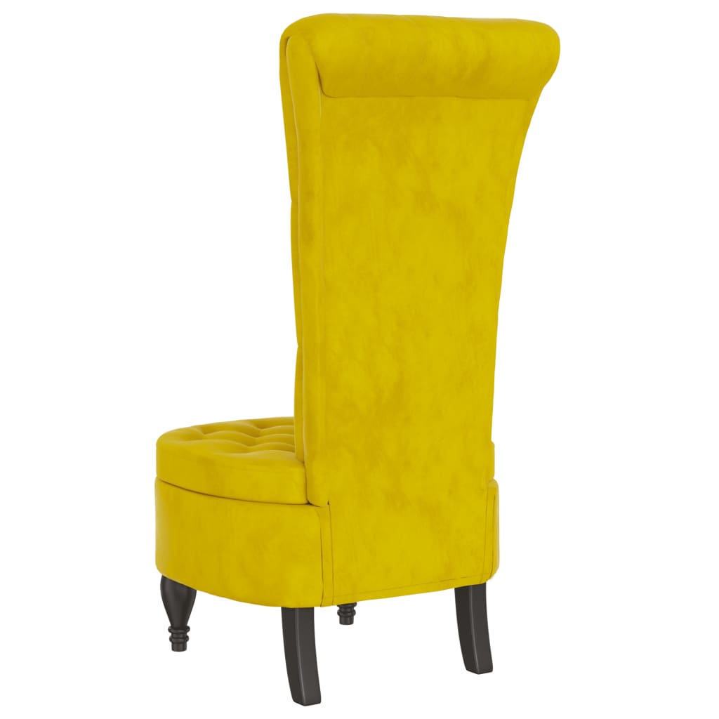 Velvet Accent Chair High Back Button Design - Vantage Home