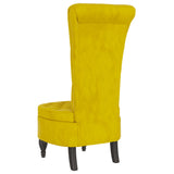 Velvet Accent Chair High Back Button Design - Vantage Home