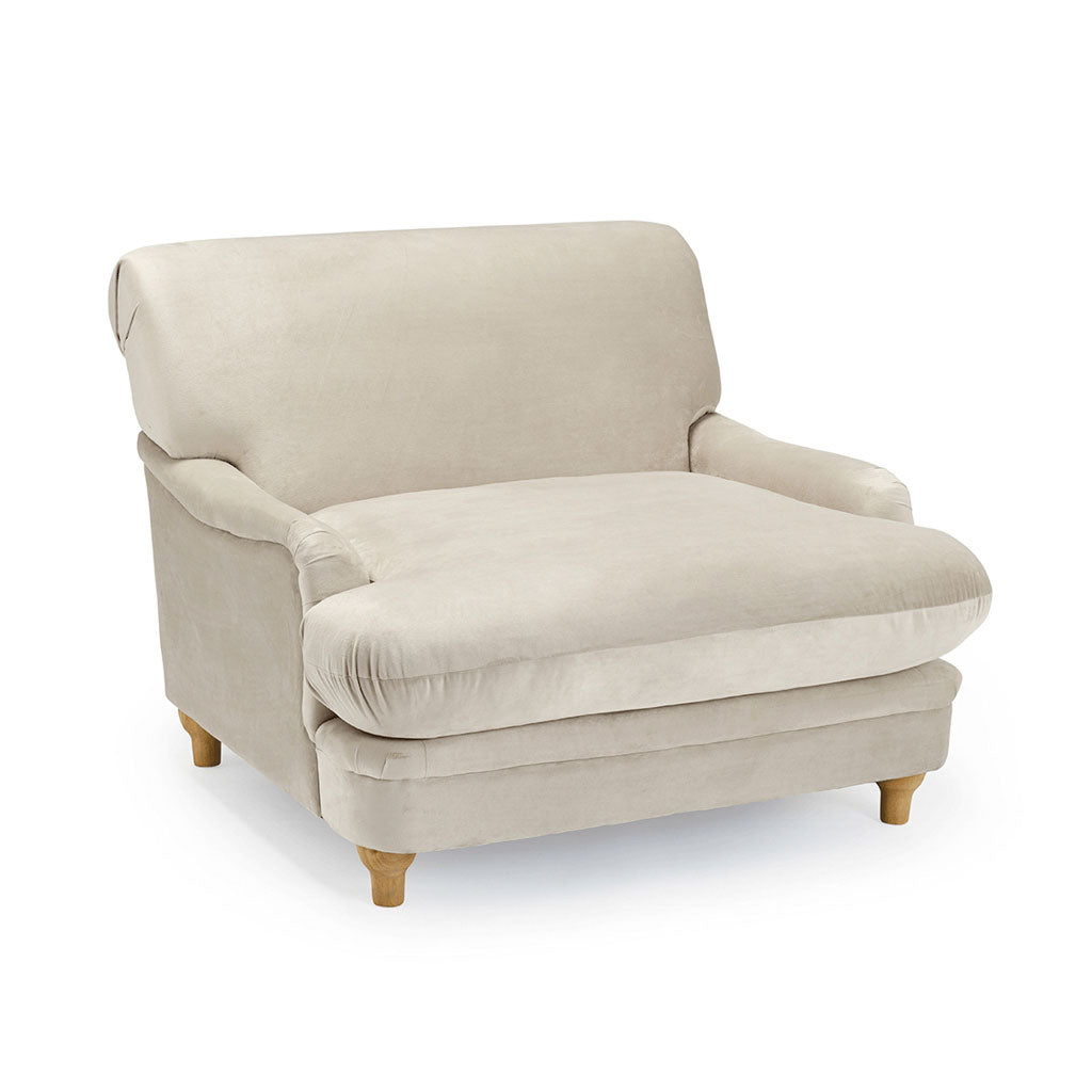 Velvet Accent Chair - Plumpton
