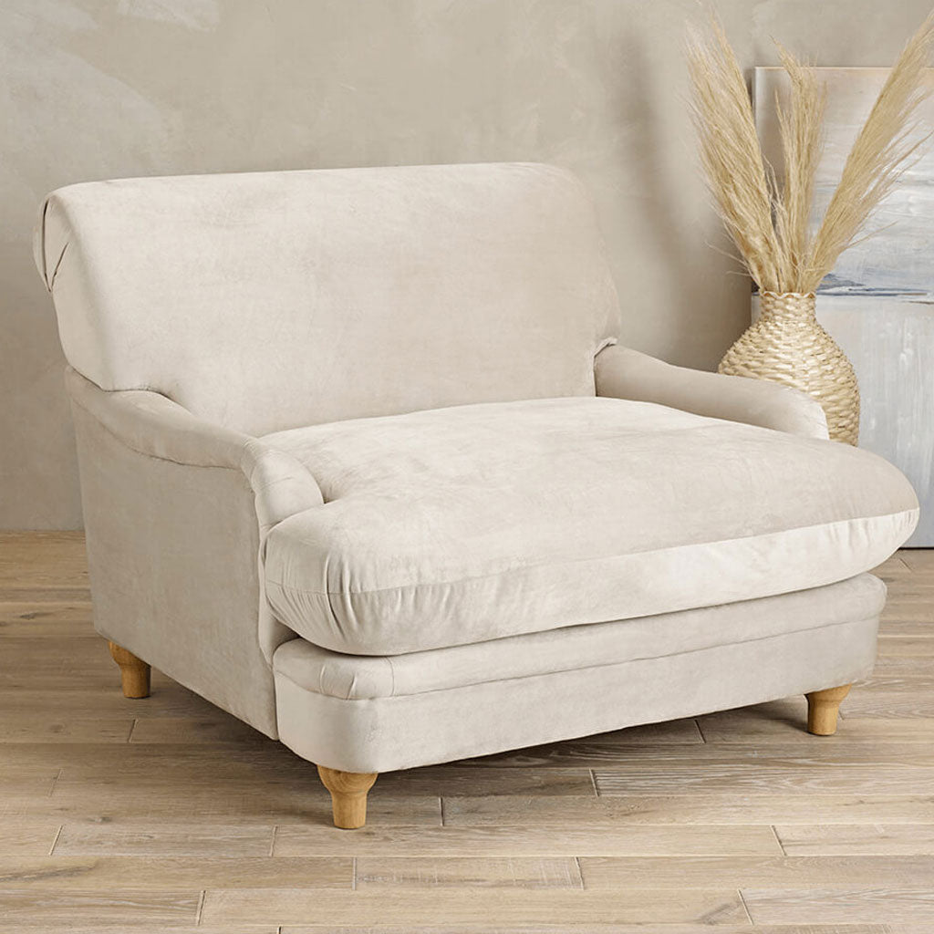 Velvet Accent Chair - Plumpton