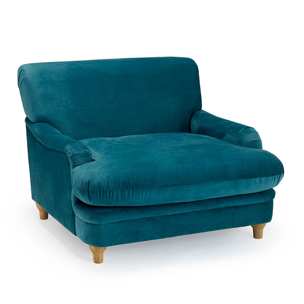 Velvet Accent Chair - Plumpton