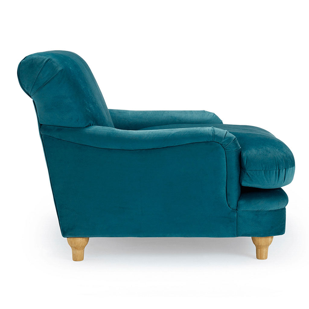 Velvet Accent Chair - Plumpton